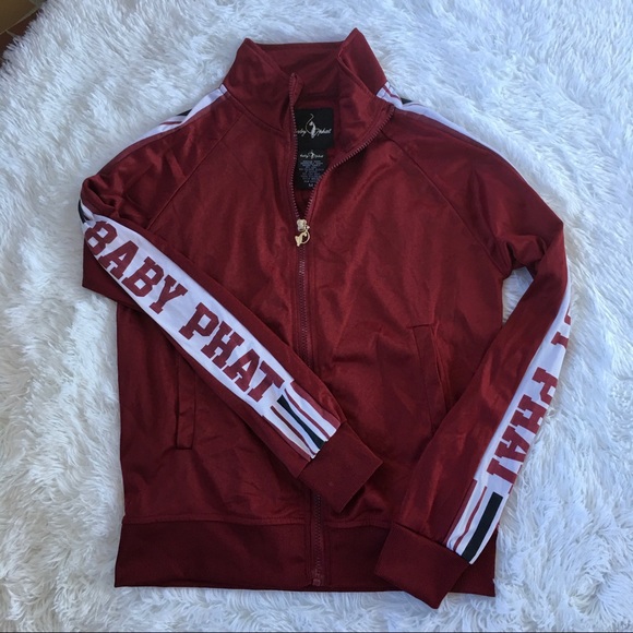 Baby Phat Jackets & Blazers - Baby Phat burgundy jacket size medium.